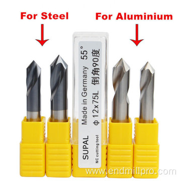 CNC Milling Tools 45Degree Chamfer Carbide End Mills